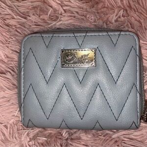 Betsey Johnson Silver Quilted Wallet